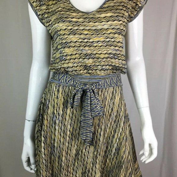 Silk Belted Serena Flare Handkerchief Dress - Picture 4 of 12